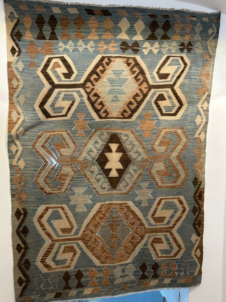 Kilim kelim světle modrý 160x230cm