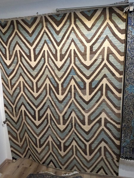 Kilim kelim světle modrý 200x300cm